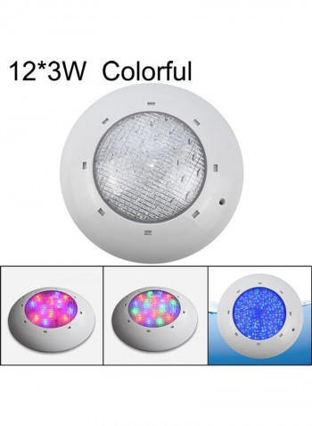 ABS Plastic Swimming Pool  Wall Lamp Multicolour 29x29x8centimeter
