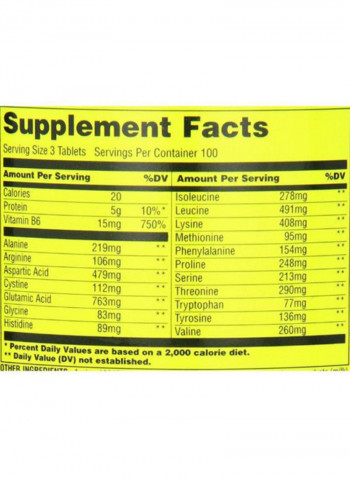 Amino 1900 Acid Supplement - 300 Tablets