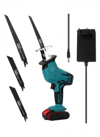 Portable Multifunctional Reciprocating Saw Set Blue/Black/Silver