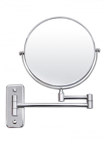 5X Magnifying Shaving Makeup Mirror Silver