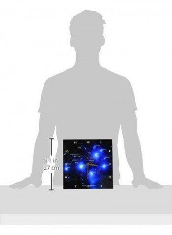 Galaxy And Nebula Pleiades Star Cluster Map Wall Clock Multicolour 10x10inch
