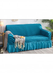 Striped Printed Sofa Slipcover Blue 90 x 140centimeter