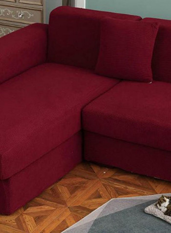 Universal Sofa Slipcover Red 235-300centimeter