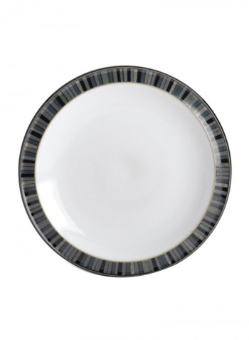 Jet Stripes Design Tea Plate Grey/White
