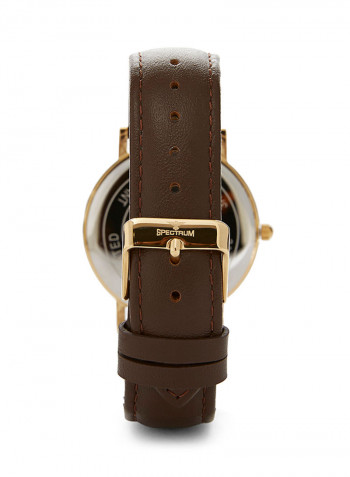 Men's Leather Analog Watch 82476M