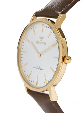 Men's Leather Analog Watch 82476M