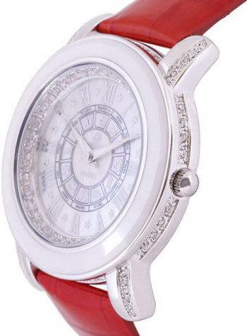 Women's 22K Gold Plated With Crystal Analog Watch P-21702