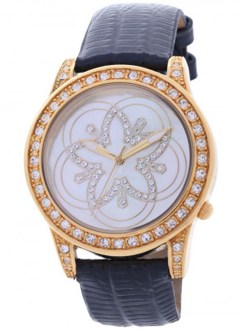 Women's 22K Gold Plated With Crystal Analog Watch P-21797
