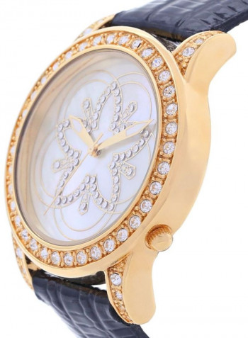 Women's 22K Gold Plated With Crystal Analog Watch P-21797