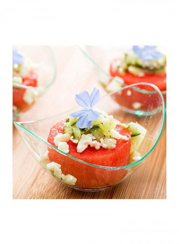 100-Piece Plastic Bowl Seagreen 1.8x3.5inch