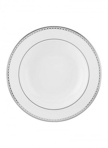 Bone China Pasta Bowl White/Black 9inch