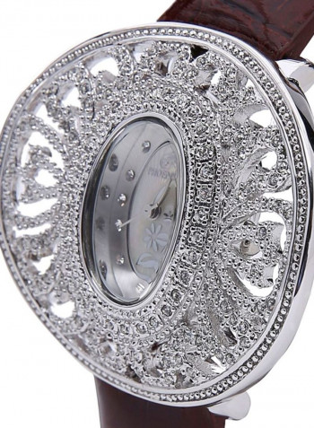 Women's 22K Gold Plated With Crystal Analog Watch P-21695