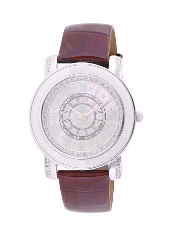 Women's 22K Gold Plated With Crystal Analog Watch P-21702