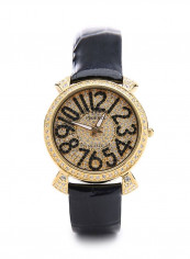 Women's 22K Gold Plated With Crystal Analog Watch P-21758