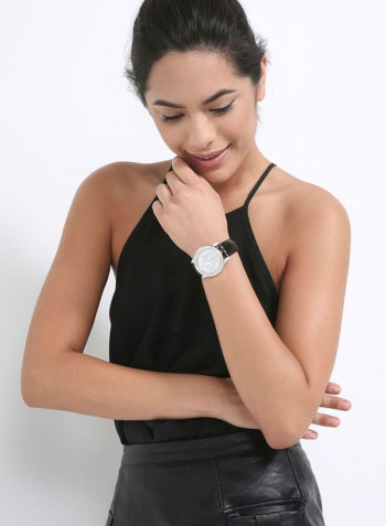 Women's 22K Gold Plated With Crystal Analog Watch P-21797