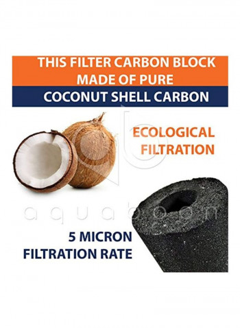 Coconut Shell Water Filter Cartridge White 4.5x20inch