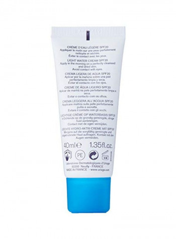 EAU Thermale Light Water Cream SPF20 40ml