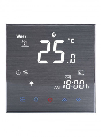 LCD Display Touch Screen Temperature Controller White/Grey 86x86x13.3millimeter