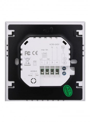 LCD Display Touch Screen Temperature Controller White/Grey 86x86x13.3millimeter