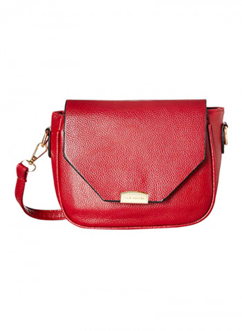 Polyester Blend Crossbody Bag LWSL00312RED Red