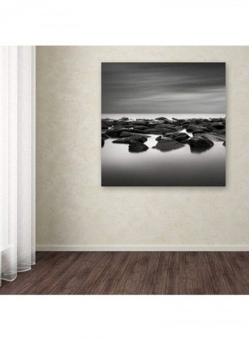 Tide Artwork Canvas Wall Art Black/White 18 x 18inch
