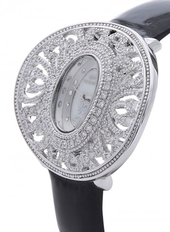 Women's 22K Gold Plated With Crystal Analog Watch P-21695