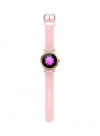 SMA-R2 Smart Watch Round Touch Screen Silicone With IP67 Pink