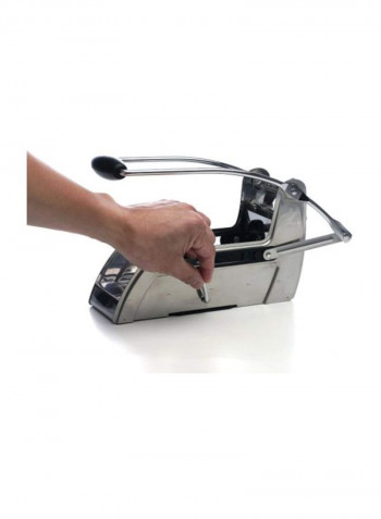Stainless Steel Potato Cutter Silver/Black 12.5x4.2x6.5inch