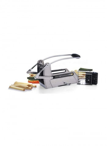 Stainless Steel Potato Cutter Silver/Black 12.5x4.2x6.5inch