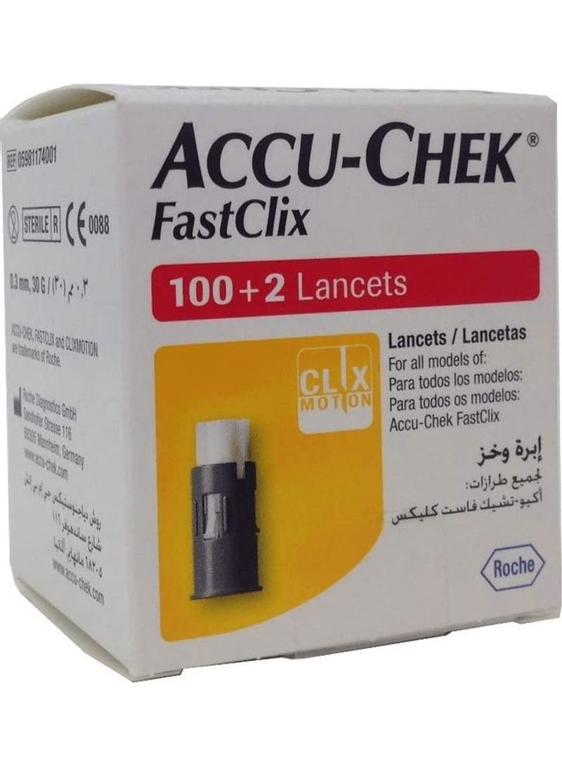 Fast Clix 100+2 Lancets
