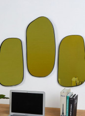 Set Of 3 Gold Concord Mirrors Gold