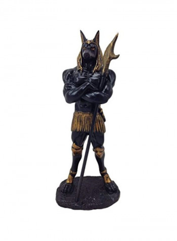 Egyptian Mythological Figurine Black/Gold 11inch