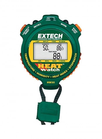 HeatWatch Humidity Stopwatch Green/Yellow