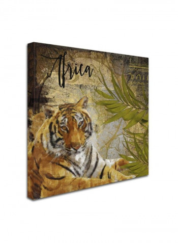 Taste Of Africa I Wooden Framed Wall Art Multicolour 11 x 11inch