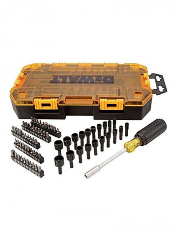 71-Piece Screwdriver Bit Set with Nut Driver Multicolour 15x8x3inch