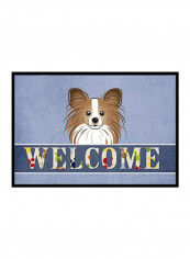 Papillon Welcome Indoor/Outdoor Mat Multicolour 11 x 11inch