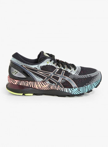 Black Multi Gel-Nimbus 21 LS Running Shoes Black/Blue/Pink