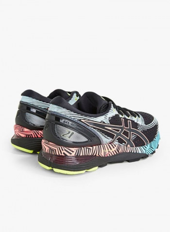 Black Multi Gel-Nimbus 21 LS Running Shoes Black/Blue/Pink