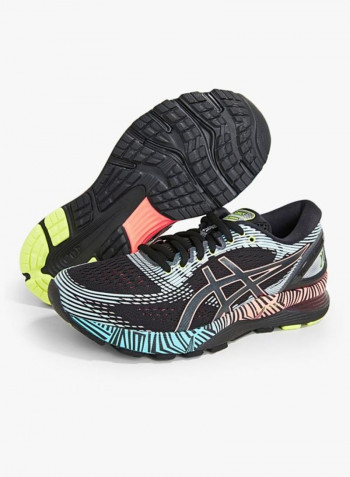 Black Multi Gel-Nimbus 21 LS Running Shoes Black/Blue/Pink