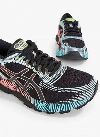 Black Multi Gel-Nimbus 21 LS Running Shoes Black/Blue/Pink