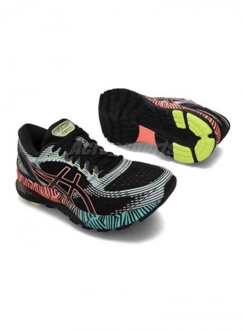 Black Multi Gel-Nimbus 21 LS Running Shoes Black/Blue/Pink