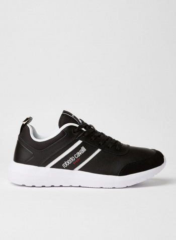 Logo Detailed Fred Low Top Sneaker Black