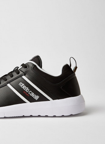 Logo Detailed Fred Low Top Sneaker Black