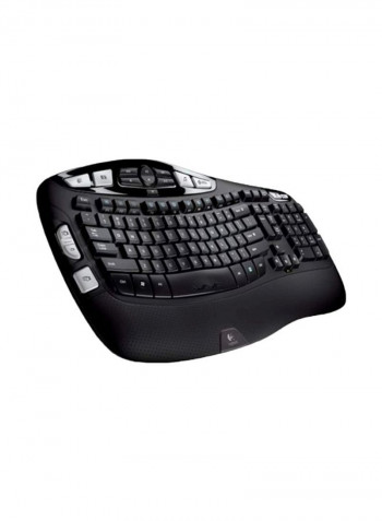 لوحة مفاتيح لاسلكية موديل K350 أسود