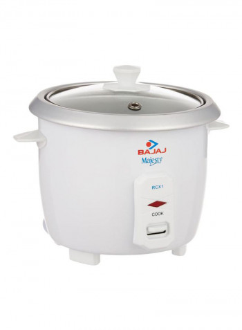 Majesty Rice Cooker With Dry Iron RCX1 White/Clear