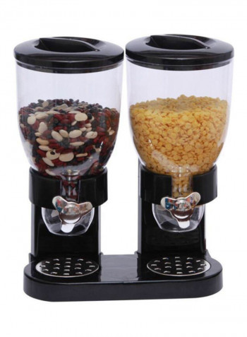 Dry Food Dispenser Black/Silver 2L