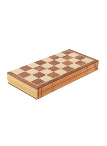 32-Piece Folding Wooden Chess SYNCHKG087864