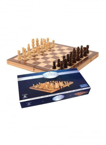 32-Piece Folding Wooden Chess SYNCHKG087864