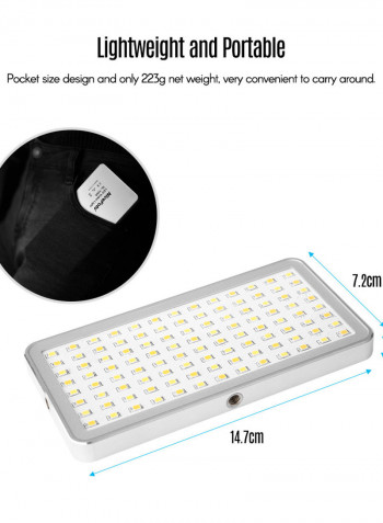 SL-80A Portable Pocket LED Video Dimmable Photographic Fill Light Silver