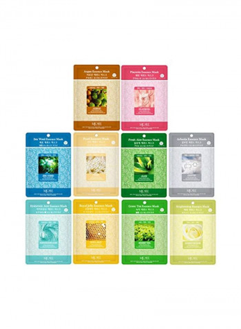 Pack Of 40 Elixir Beauty Nature Essence Full Face Facial Mask 23ml